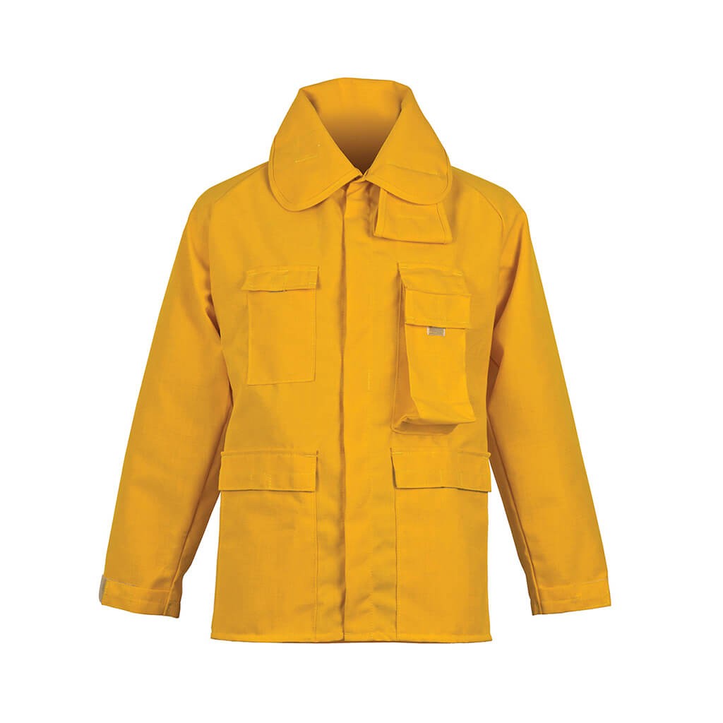 CrewBoss Brush Coat 6.0 oz. Nomex - Yellow - LineGear