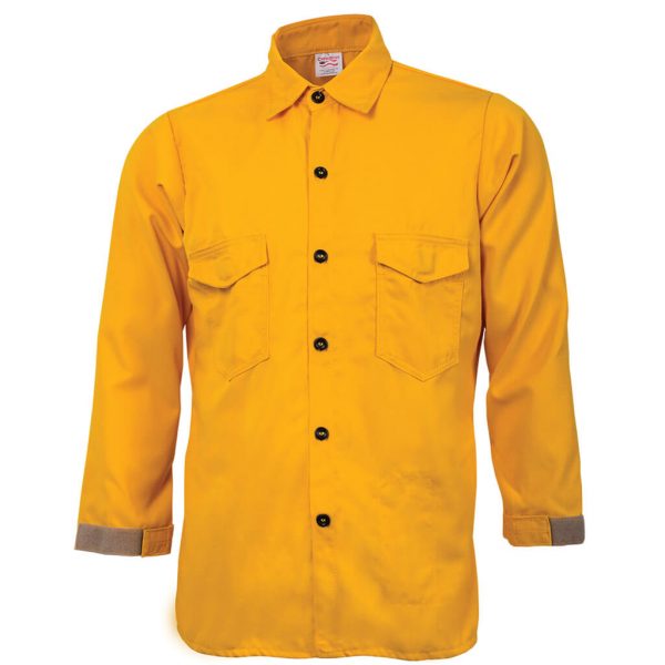 CrewBoss™ Traditional Brush Shirt 5.8 oz. Tecasafe Plus - Yellow