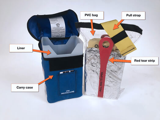 parts of a fire shelter